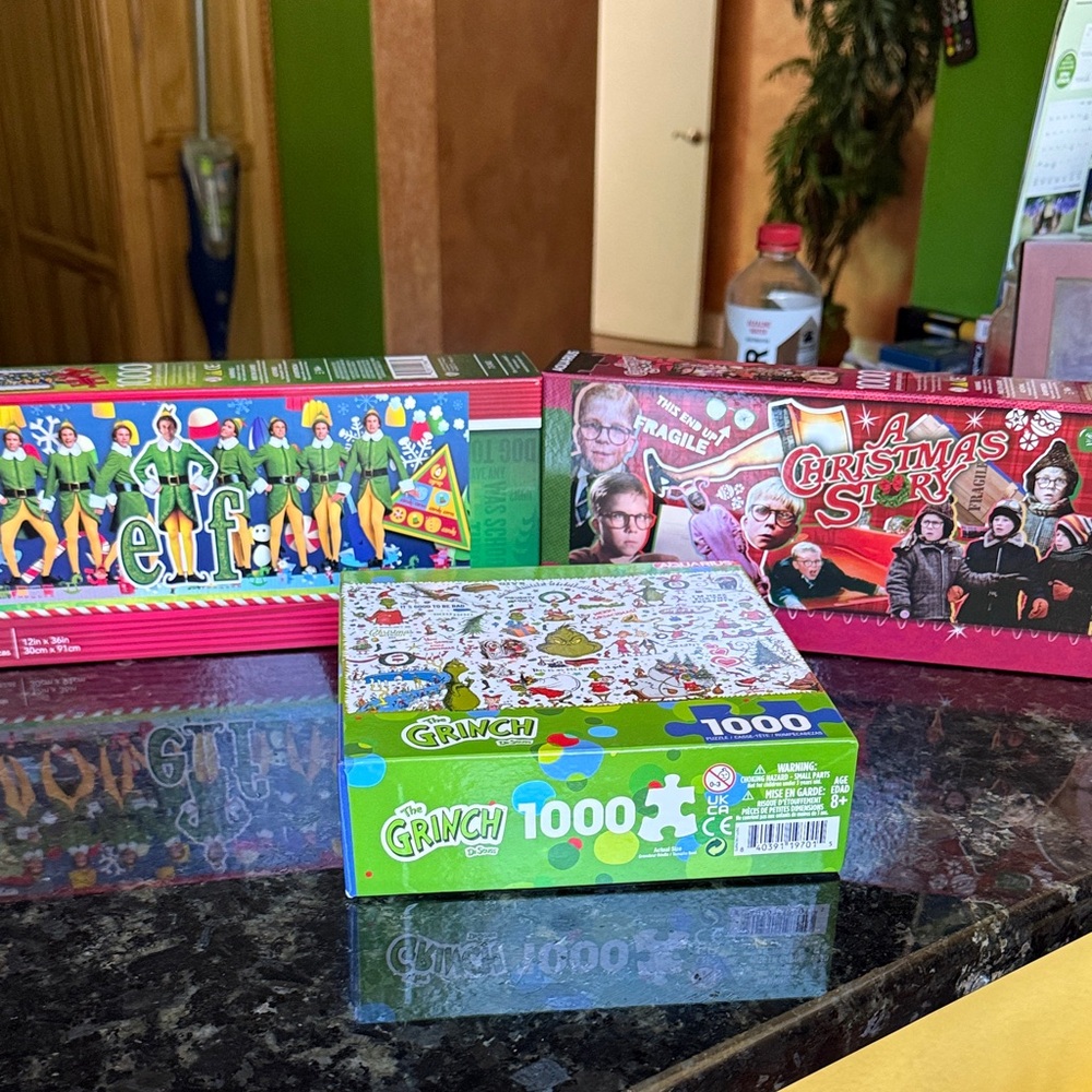 The Grinch 1000-Piece Jigsaw Puzzle - Green, A Christmas Story 1000  Elf 1000